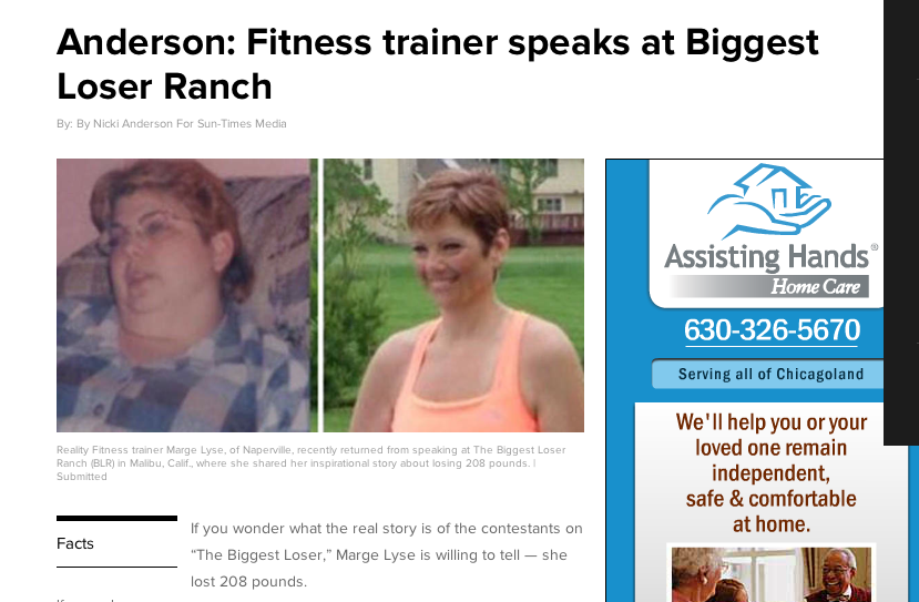 Anderson-Fitness trainer speaks at Biggest Loser Ranch | The Naperville SunCROP